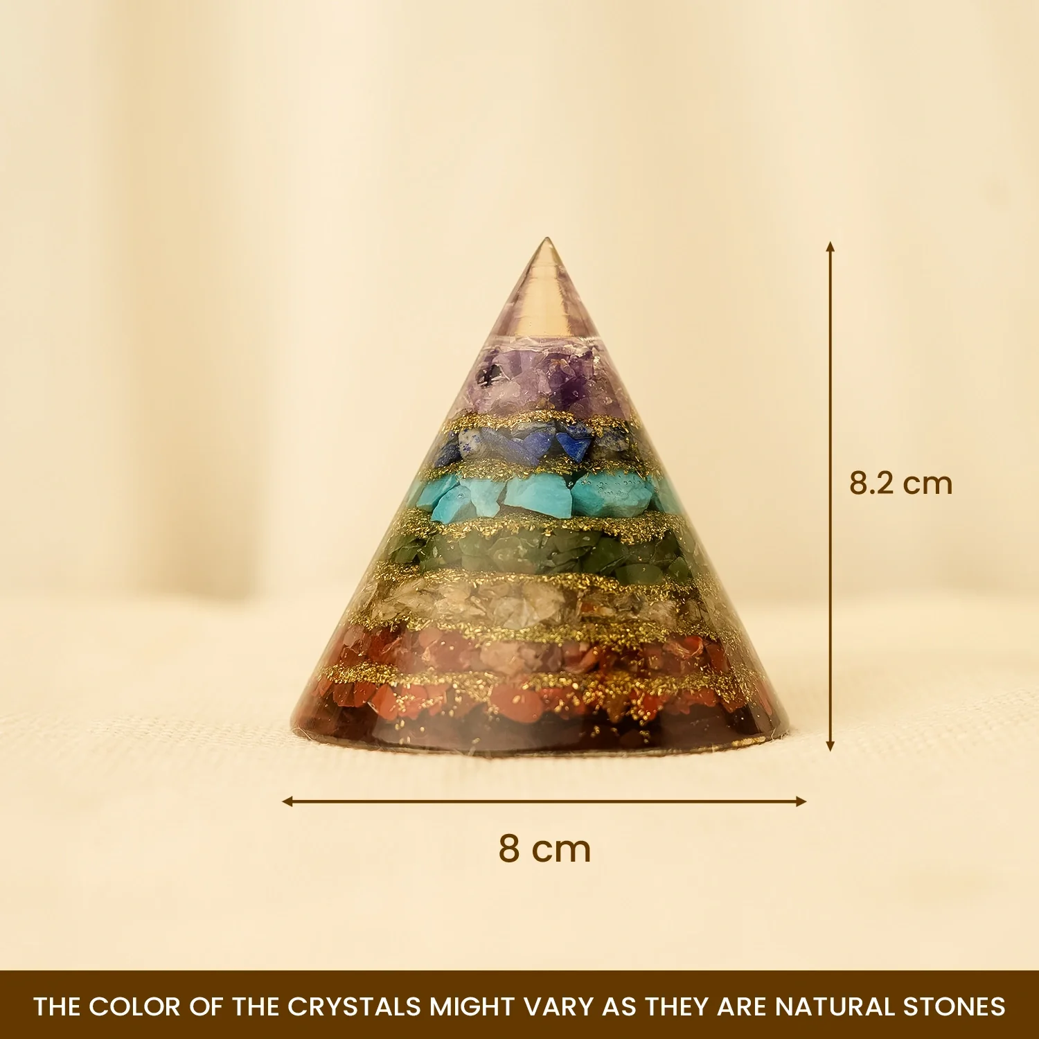 7 Chakra Conical Pyramid - Image 7