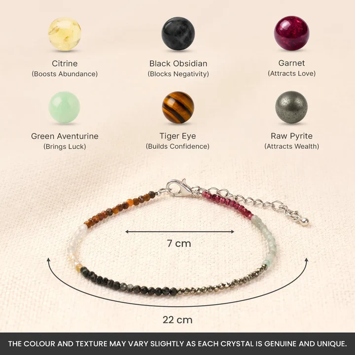 Dhan Yog Anklet with Free Raw Selenite Plate - Image 8