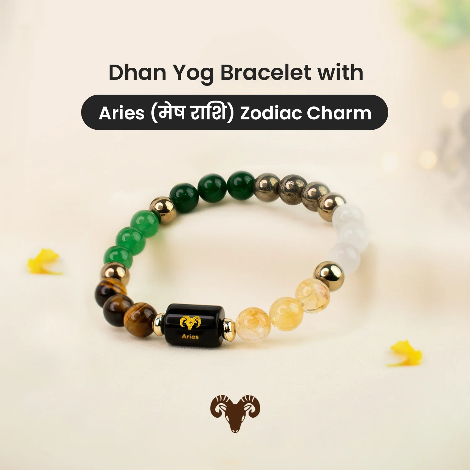 Dhan Yog Bracelet with Zodiac Charm - Image 2