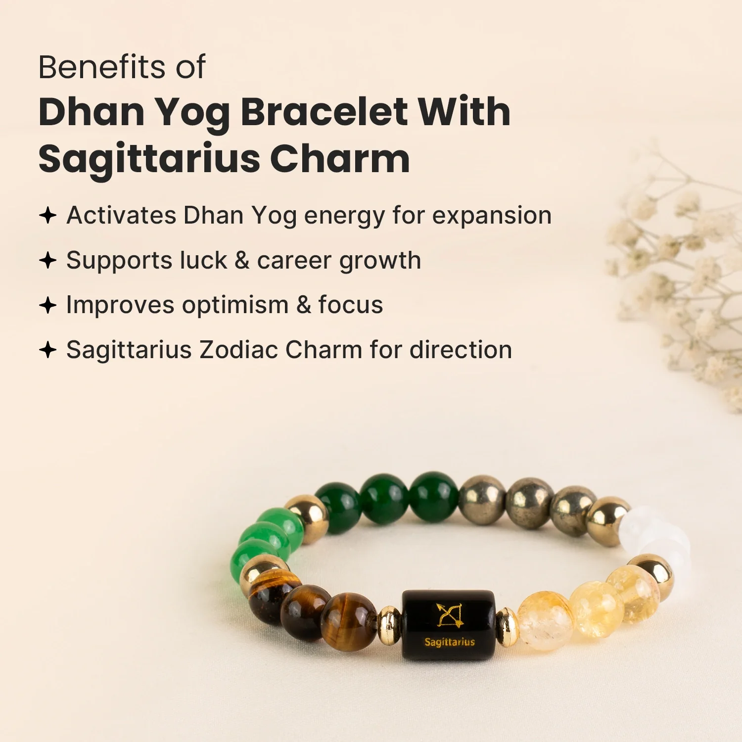 Dhan Yog Bracelet with Zodiac Charm - Image 48