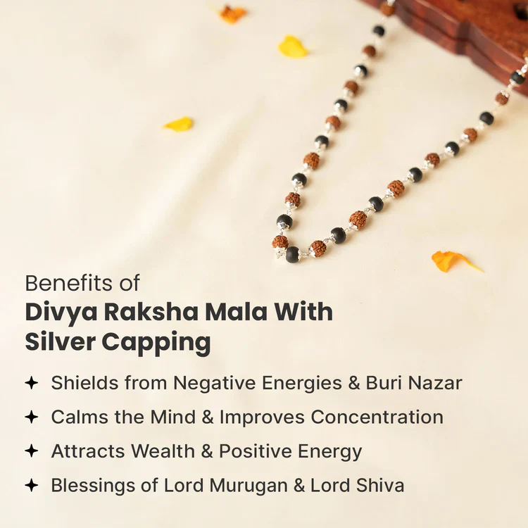 Divya Raksha Mala with Om bead Karungali Mala - Image 5