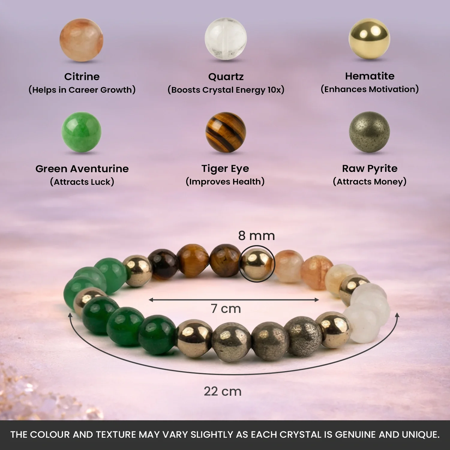 Energised Dhan Yog Bracelet with FREE Raw Selenite Plate - Image 7