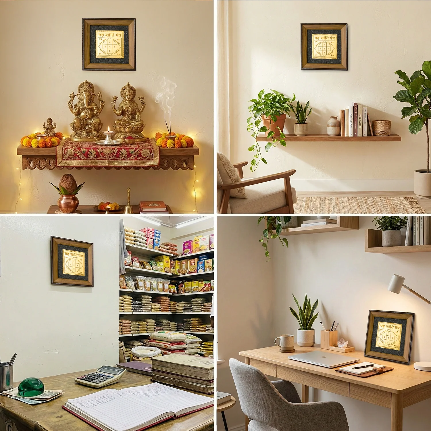 Grah Shanti Yantra with Black Tourmaline Frame - Image 8