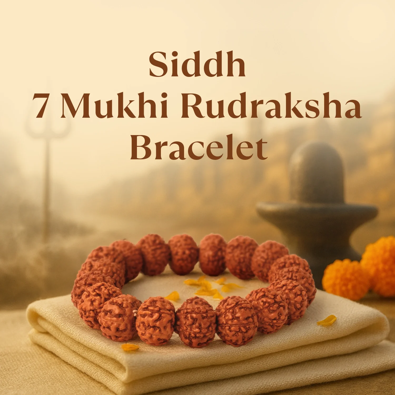 Kashi Siddh 7 Mukhi Rudraksha Bracelet