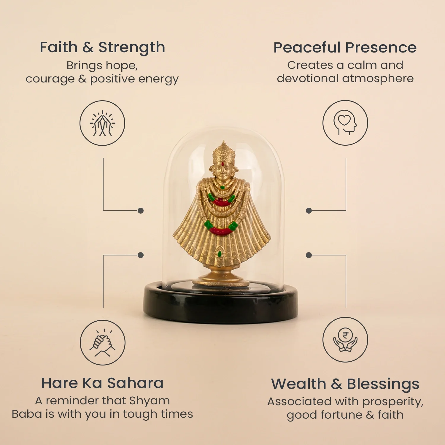 Khatu Shyam Murti with Dome - Image 4