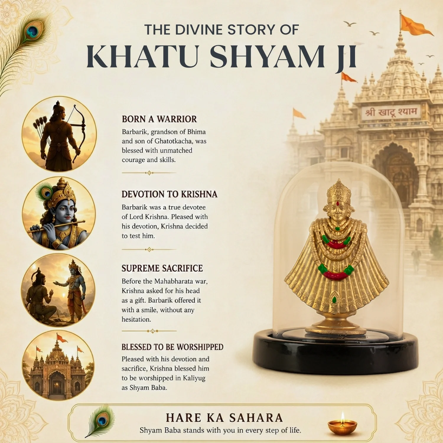Khatu Shyam Murti with Dome - Image 5