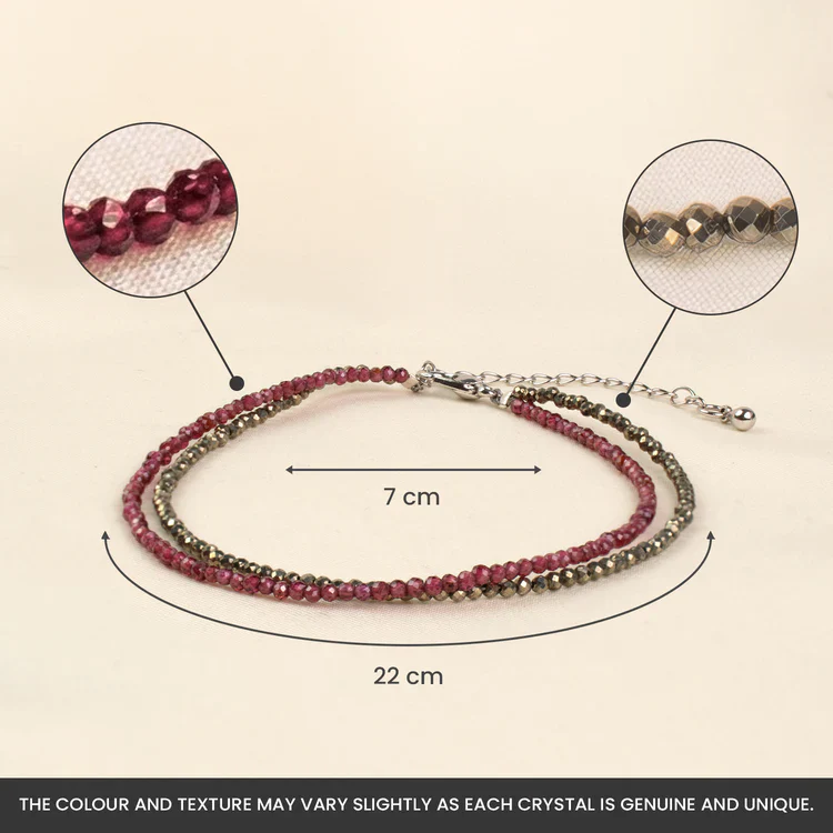 Love and Money Anklet with  Free Raw Selenite Plate - Image 10