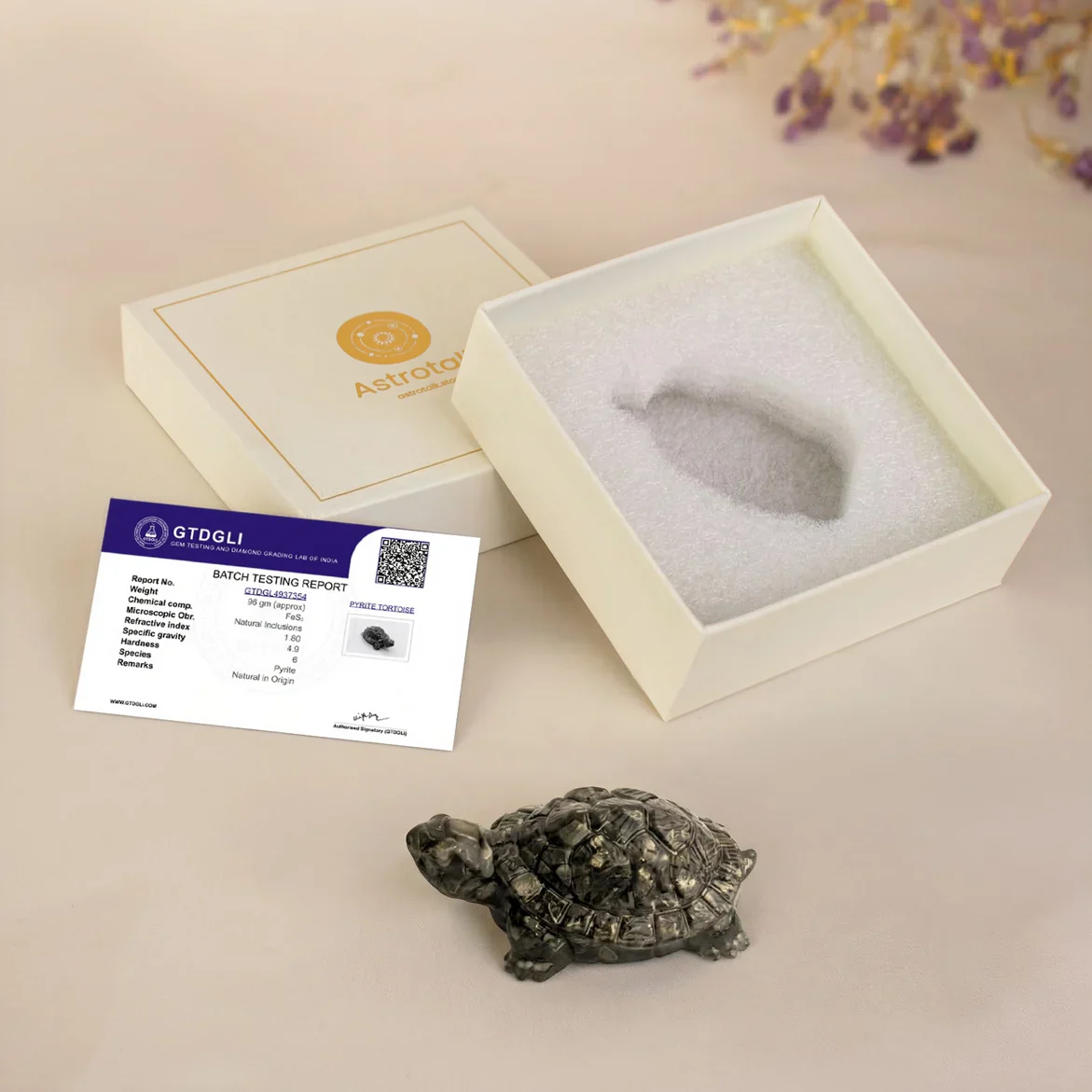Maha Lakshmi Siddh Vastu Pyrite Tortoise (Kachhua) - Image 12