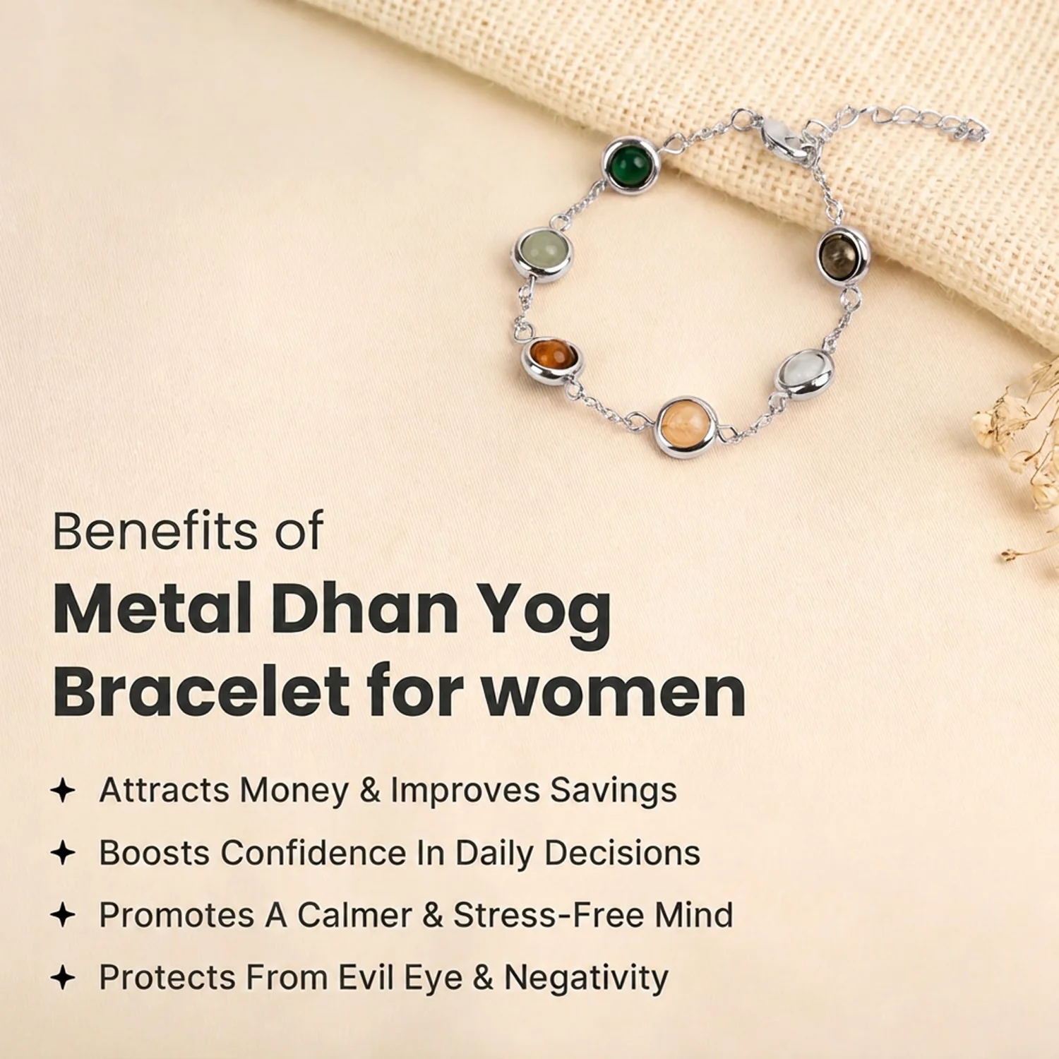 Metal Dhan Yog Bracelet for Women - Image 24