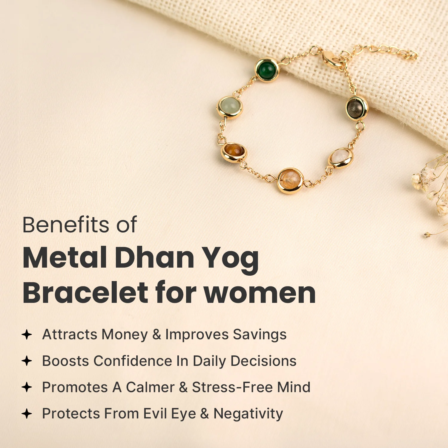 Metal Dhan Yog Bracelet for Women - Image 6