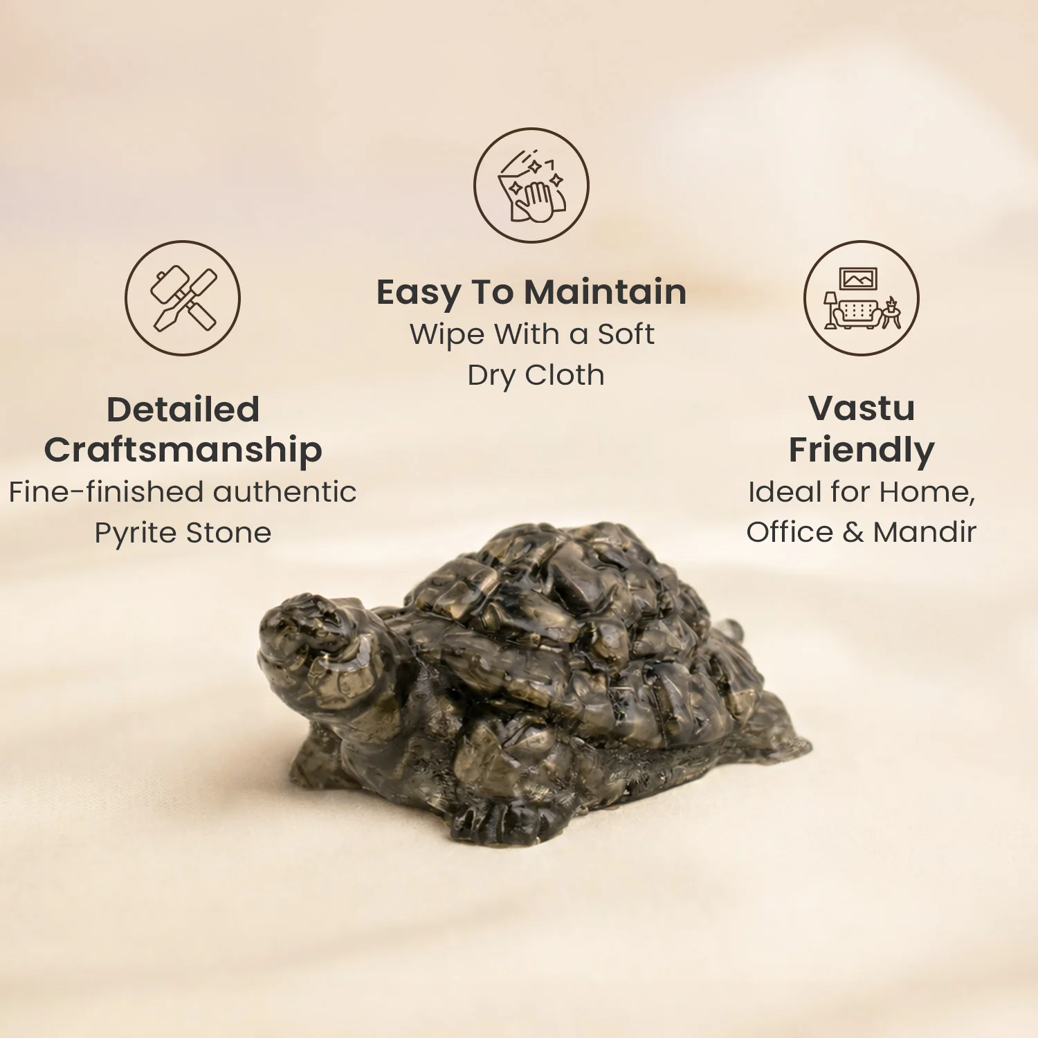 Vastu Pyrite Tortoise (Kachhua) - Image 30