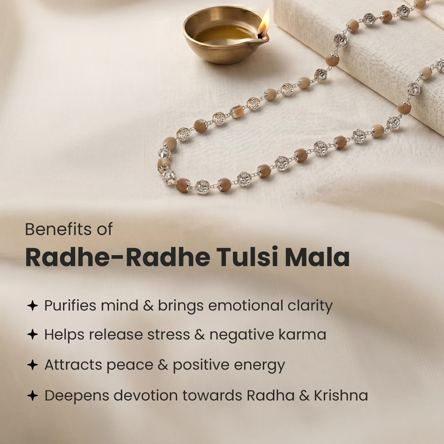 Radhe-Radhe Tulsi Mala - Image 5