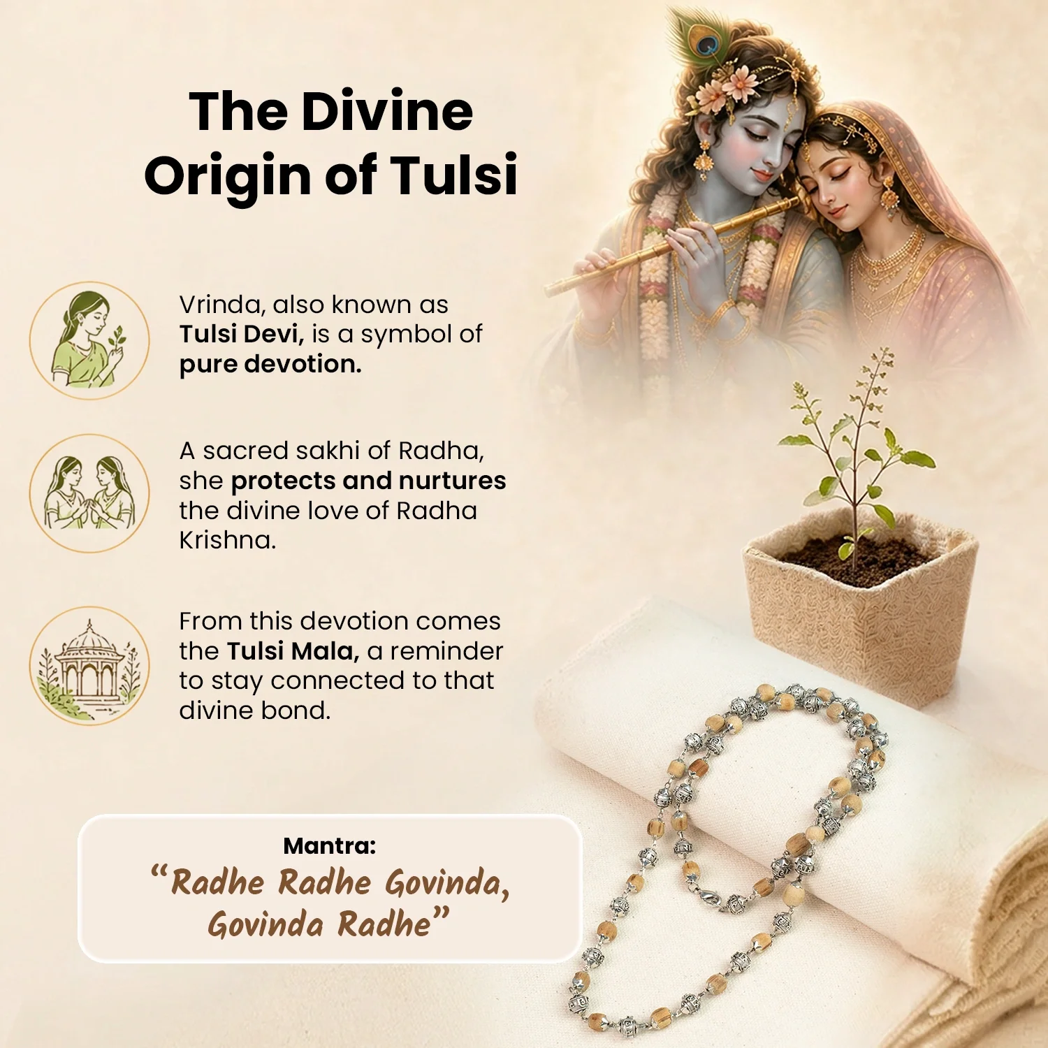 Radhe-Radhe Tulsi Mala - Image 6