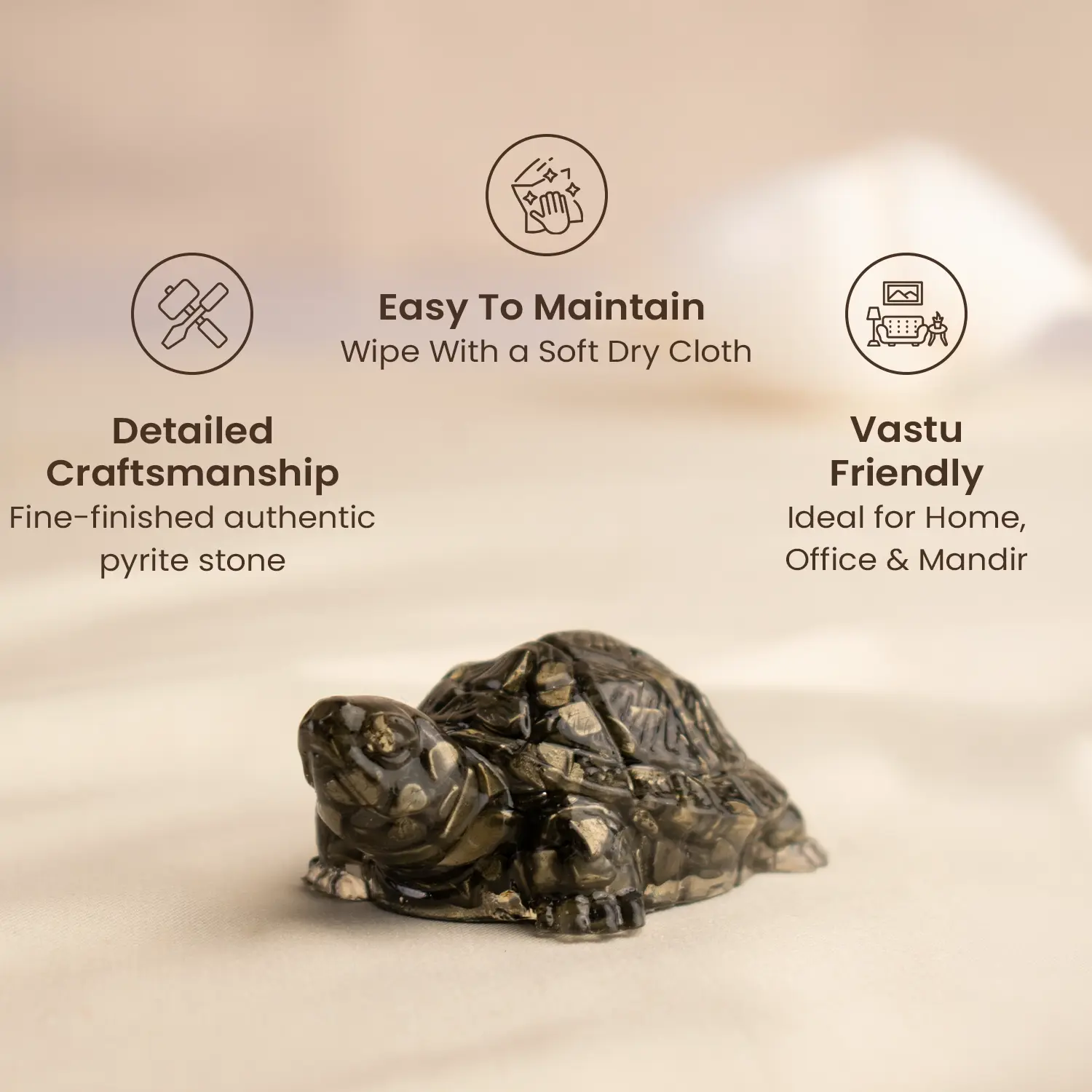Vastu Pyrite Tortoise (Kachhua) - Image 10