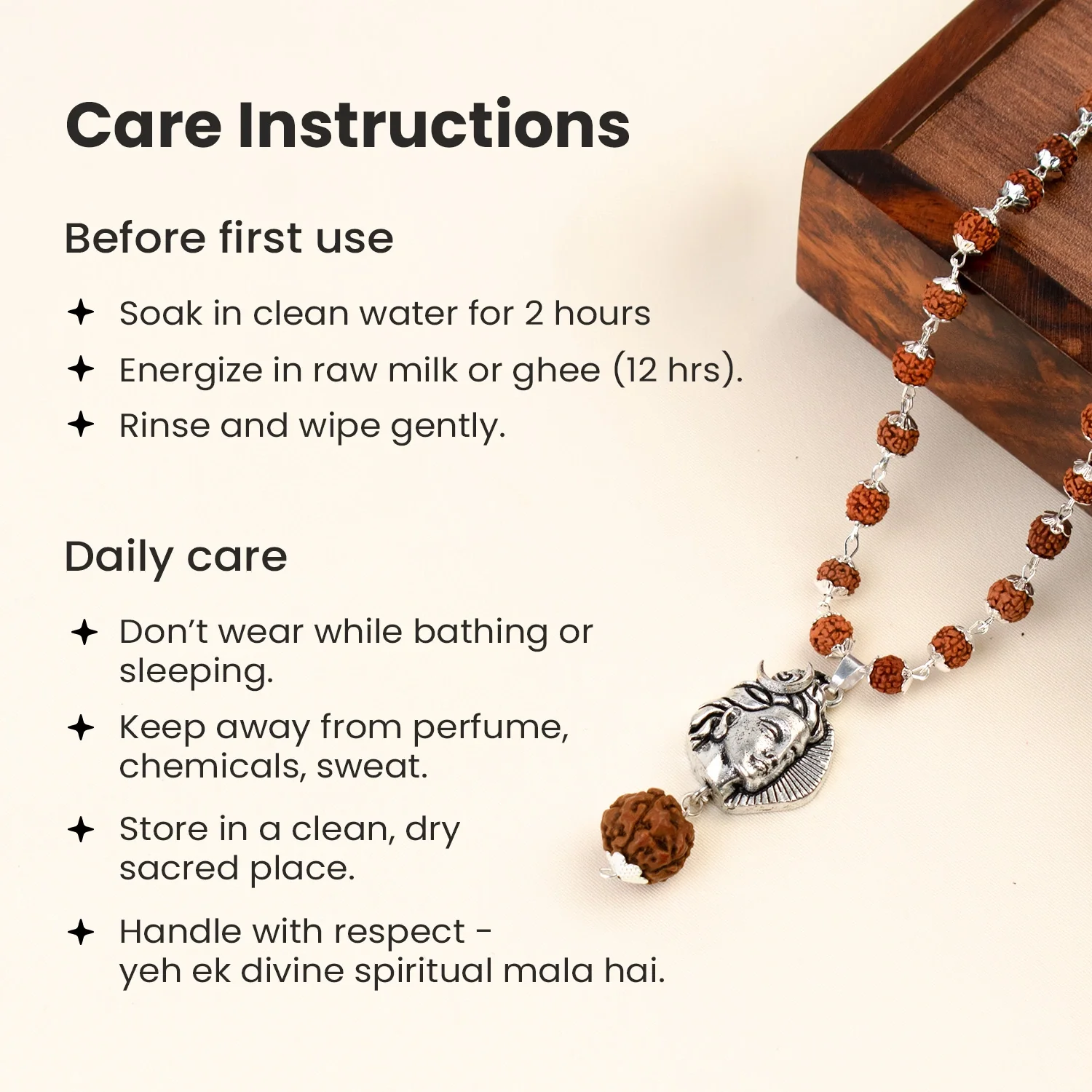 Rinmukteshwar Siddh Shiv Rudraksha Mala with Adiyogi Shiv Pendant - Image 11