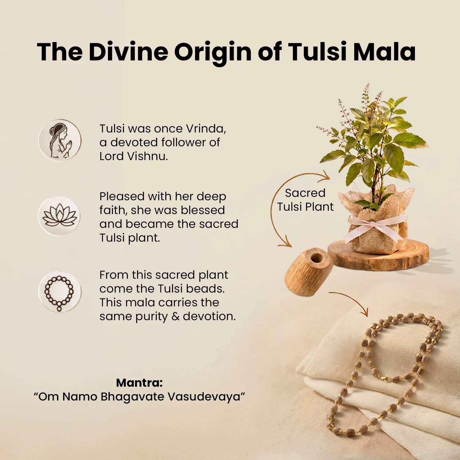 Tulsi Mala Silver Plated - Image 14